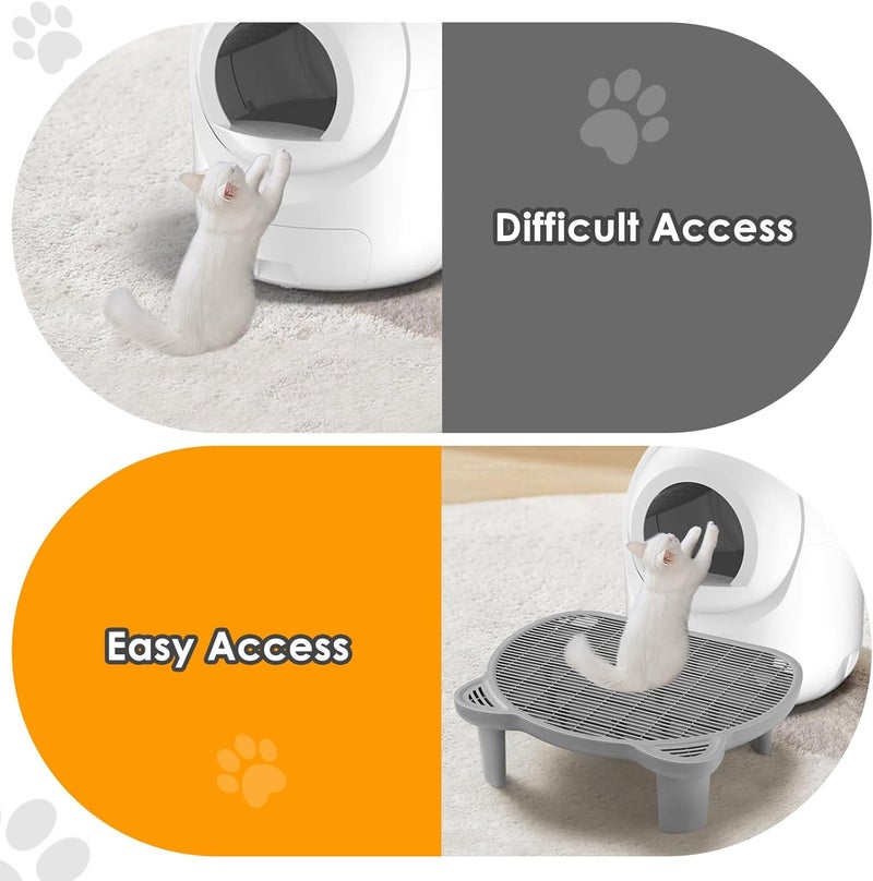 Bata Litter Catching Step for Cat Litter Box, Litter Trap Stool for Automatic Litter Box Self Cleaning, Litter Collection Stairs, Litter Catcher Ramp for Old Geriatric Senior Cat or Kitten - Image 5
